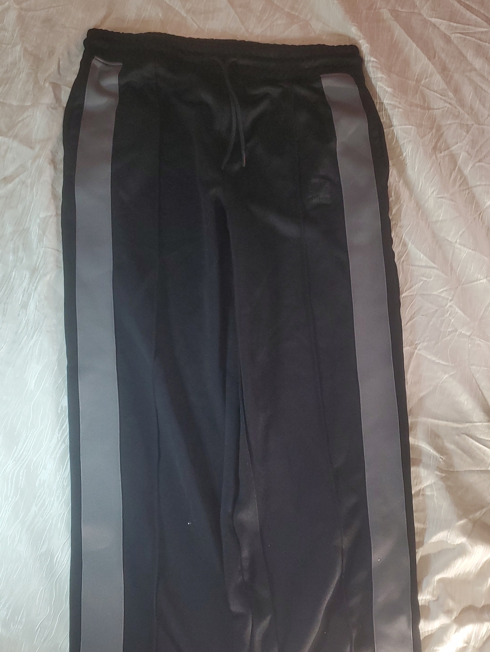 HUGO Black Joggers with Gray Side Panels